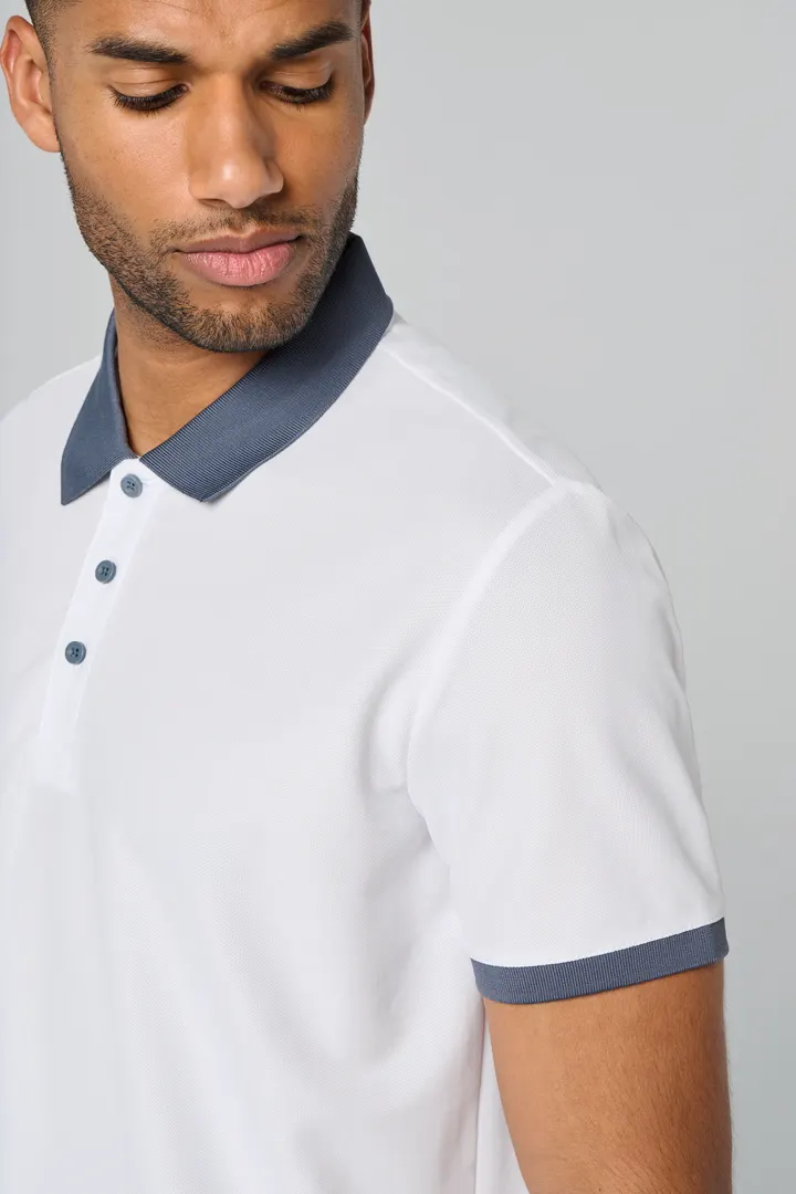 Herren Performance Piqué-Polohemd 7