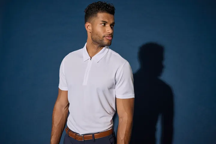 Herren Sport-Poloshirt mit 1/4-Reißverschluss 25