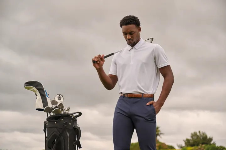 Herren Sport-Poloshirt mit 1/4-Reißverschluss 26