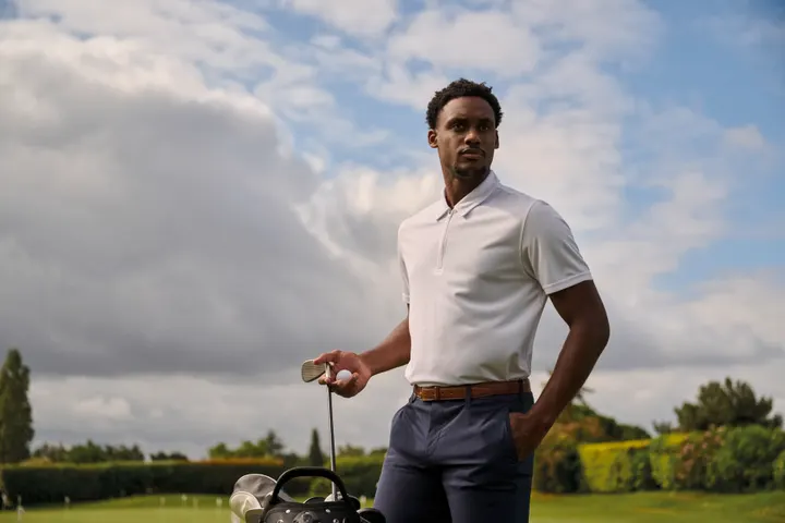 Herren Sport-Poloshirt mit 1/4-Reißverschluss 29