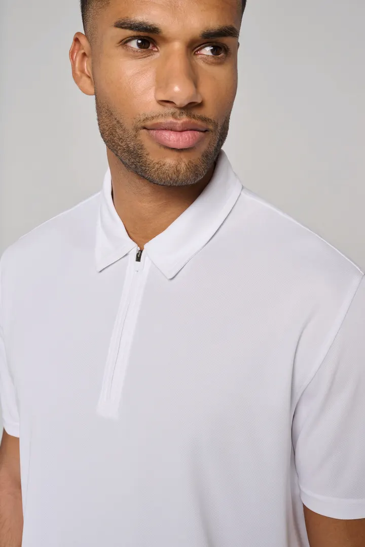 Herren Sport-Poloshirt mit 1/4-Reißverschluss 30