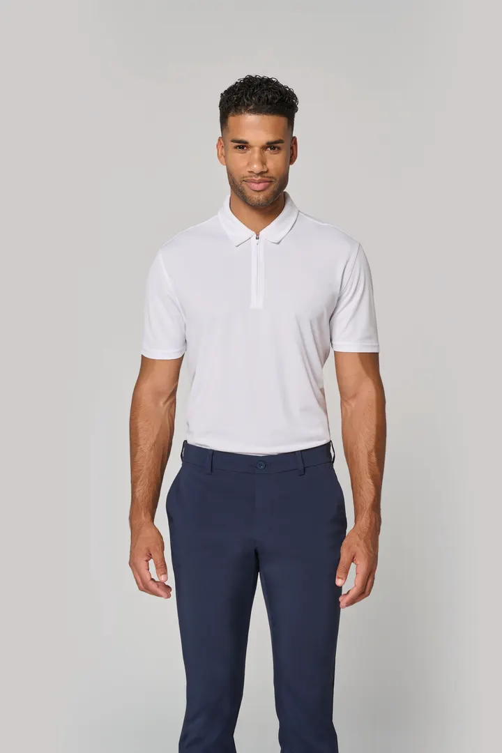 Herren Sport-Poloshirt mit 1/4-Reißverschluss 2