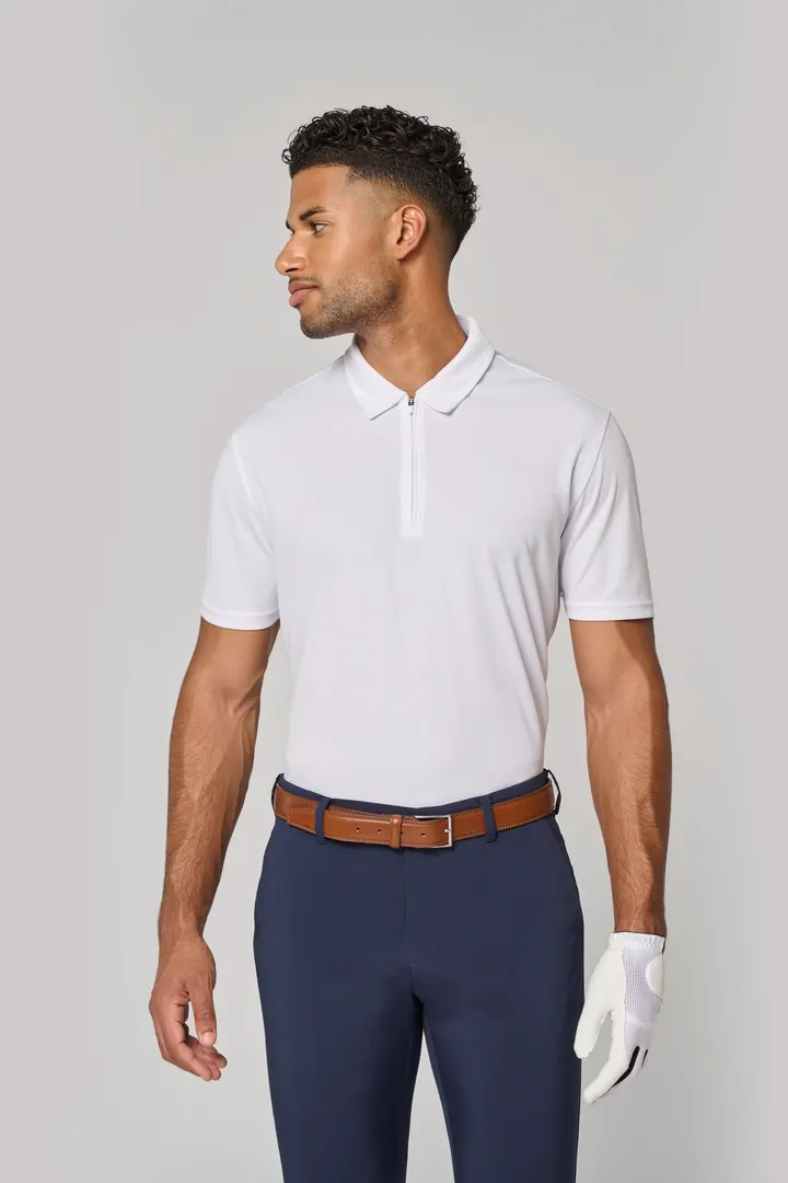 Herren Sport-Poloshirt mit 1/4-Reißverschluss 3