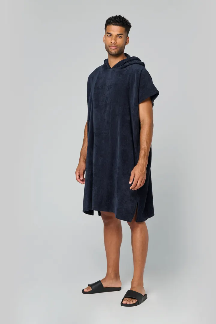 Poncho éponge à capuche unisexe 2