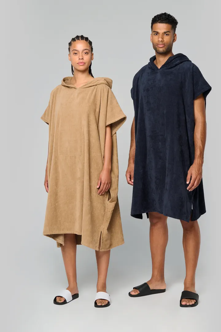 Poncho éponge à capuche unisexe 7