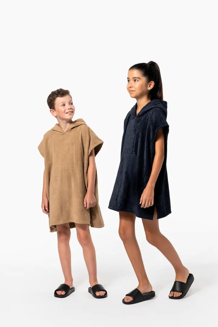 Kinder-Frottee-Poncho mit Kapuze 27