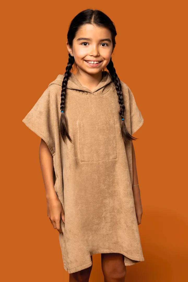 Kinder-Frottee-Poncho mit Kapuze 33