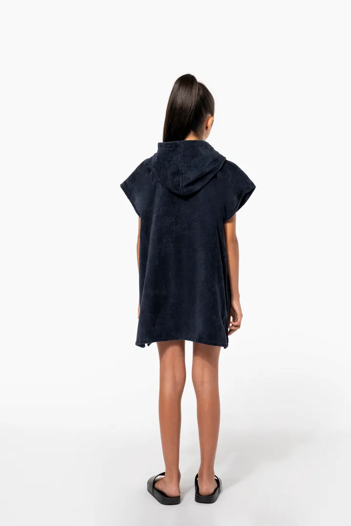 Kinder-Frottee-Poncho mit Kapuze 32