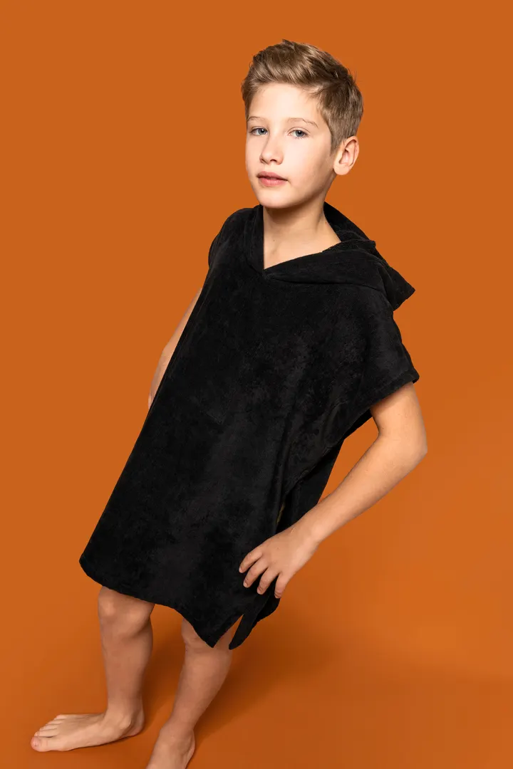 Kinder-Frottee-Poncho mit Kapuze 4
