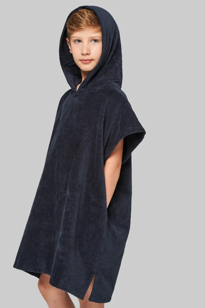 Kinder-Frottee-Poncho mit Kapuze 10
