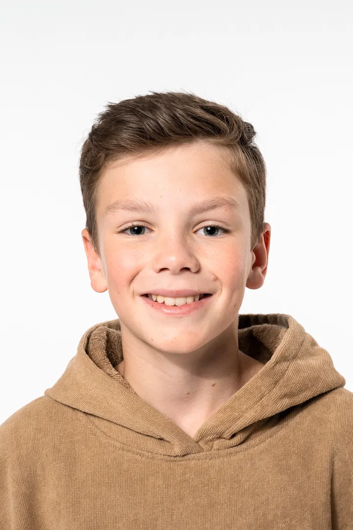 Kinder-Frottee-Poncho mit Kapuze 14