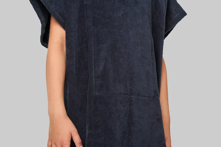 Kinder-Frottee-Poncho mit Kapuze 22