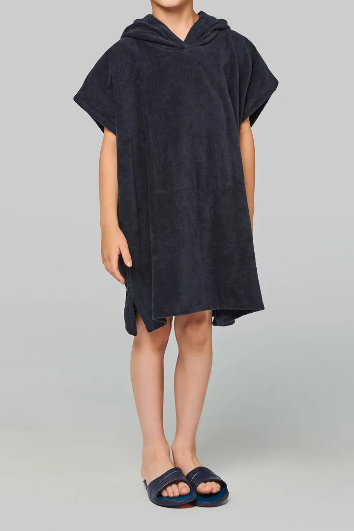 Kinder-Frottee-Poncho mit Kapuze 3
