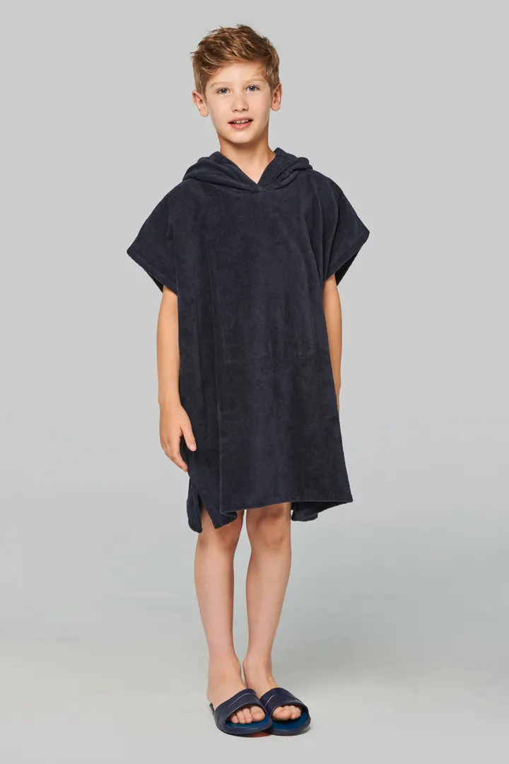 Kinder-Frottee-Poncho mit Kapuze 2