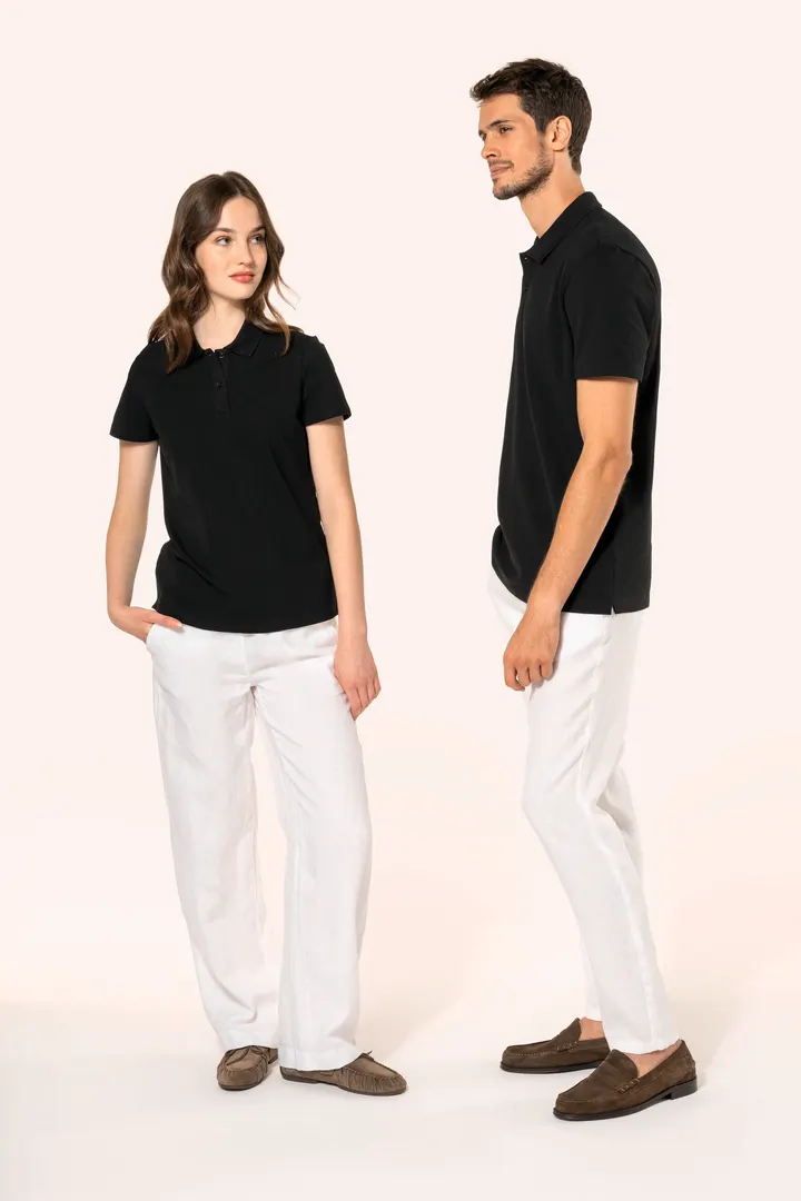 Polo Supima® manches courtes femme 18