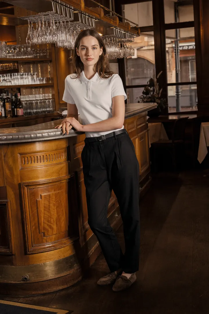 Polo Supima® manches courtes femme 10