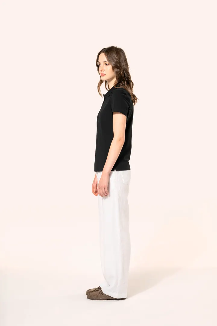 Polo Supima® manches courtes femme 4