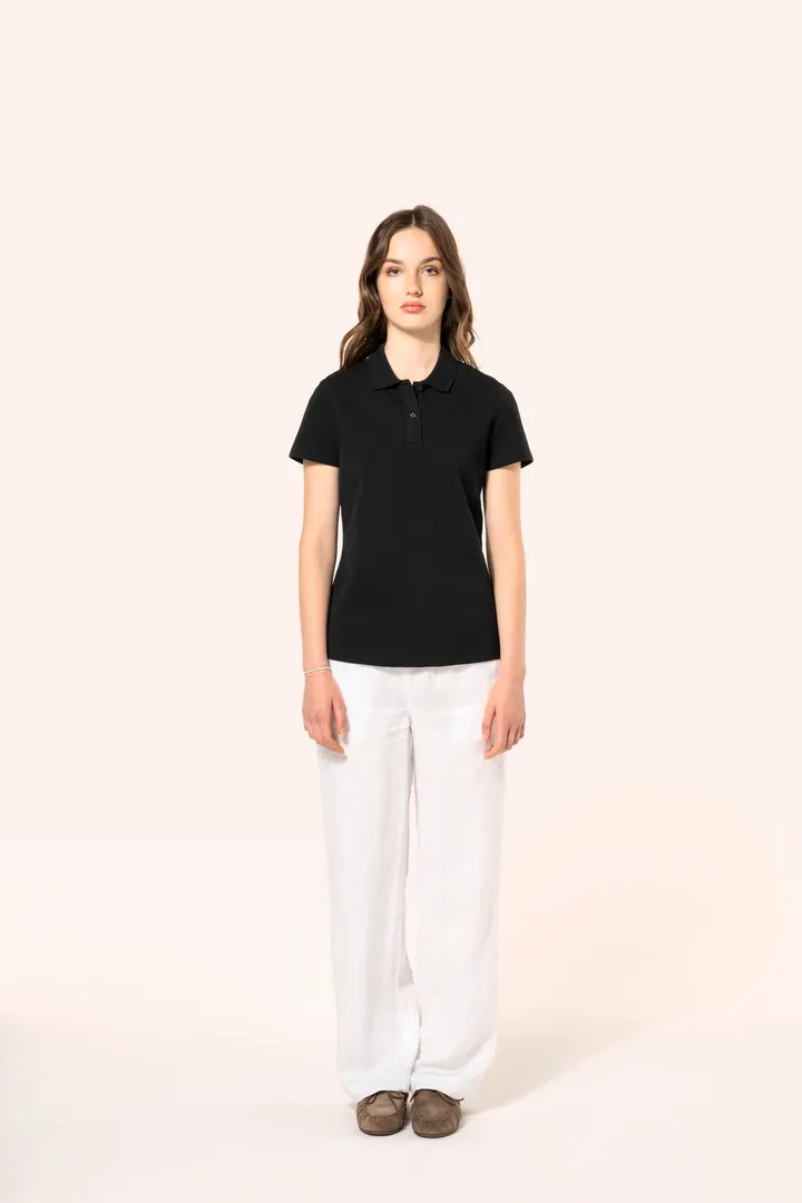 Polo Supima® manches courtes femme 5