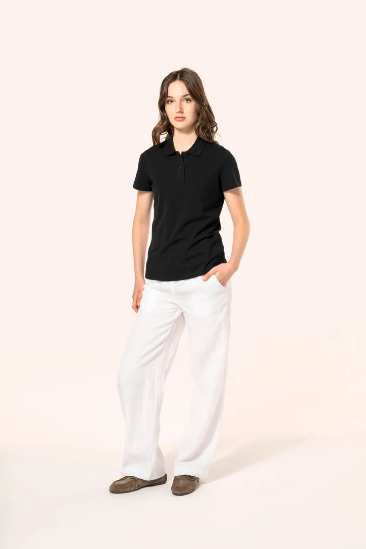Polo Supima® manches courtes femme 7