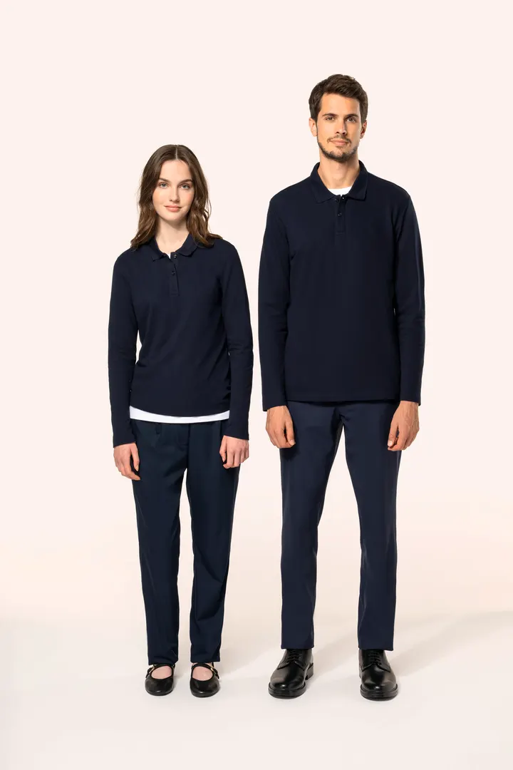 Polo Supima® manches longues femme 15
