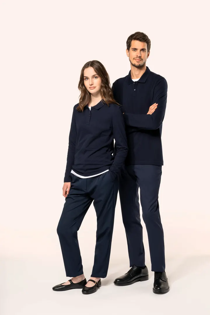 Polo Supima® manches longues femme 16