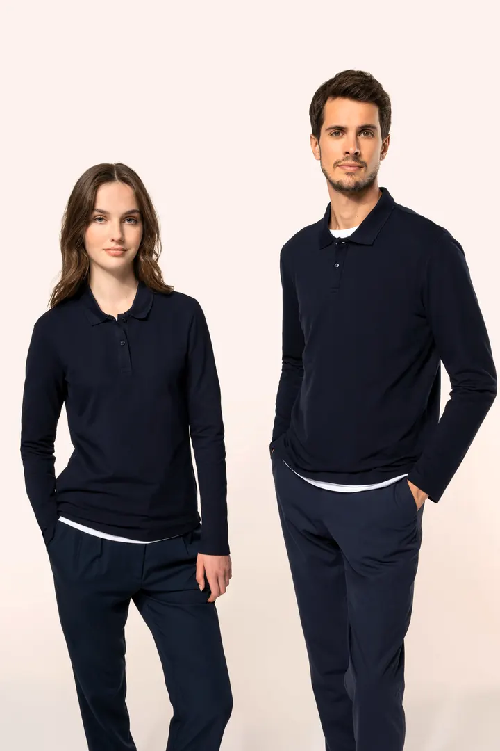 Polo Supima® manches longues femme 17