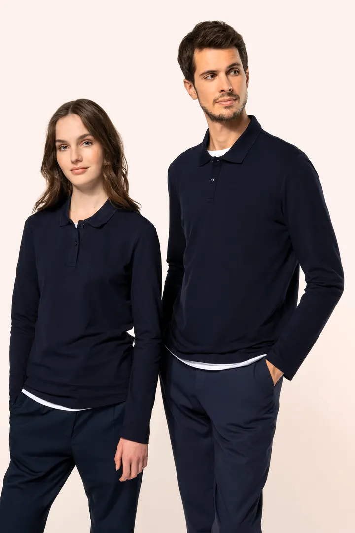 Polo Supima® manches longues femme 18
