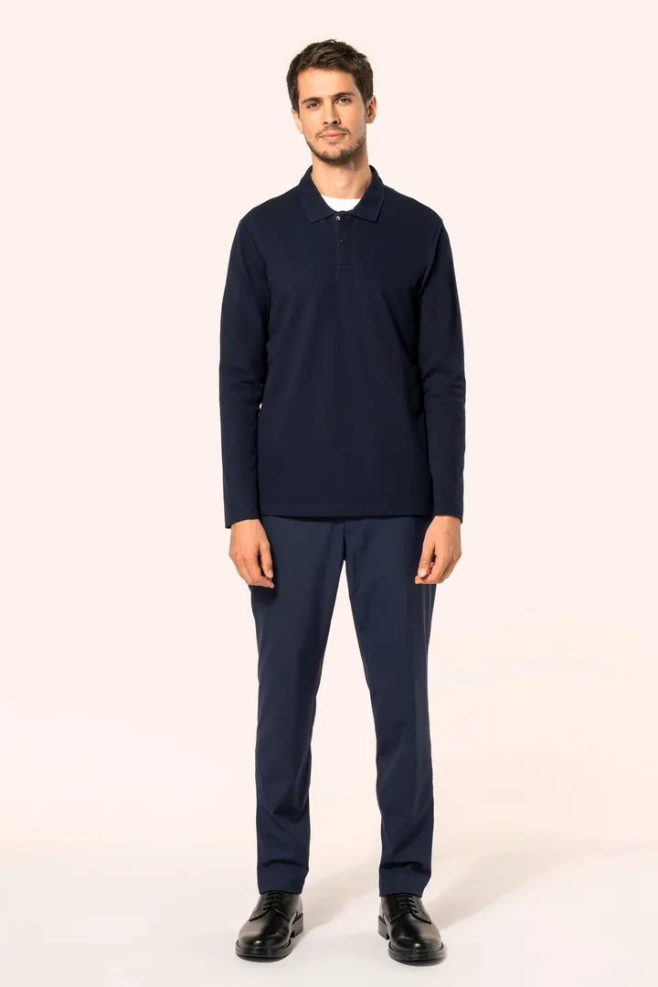 Supima® Herren-Polohemd mit langen Ärmeln 22