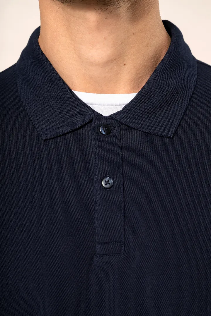 Supima® Herren-Polohemd mit langen Ärmeln 7
