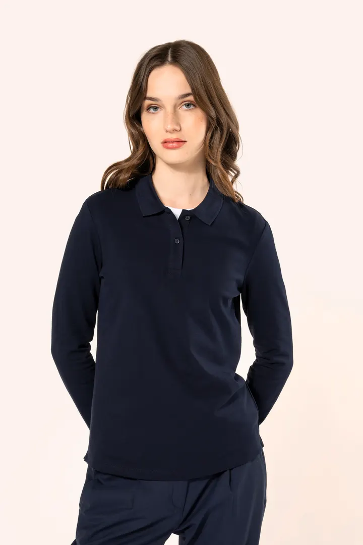 Polo Supima® manches longues femme 9
