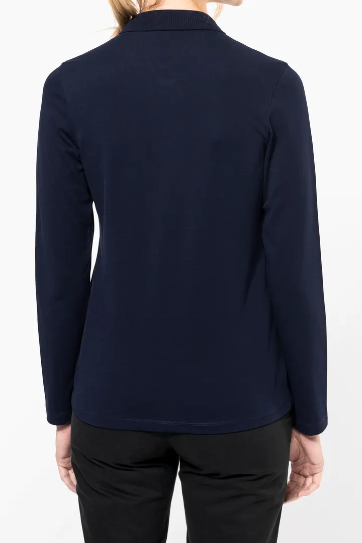 Polo Supima® manches longues femme 2