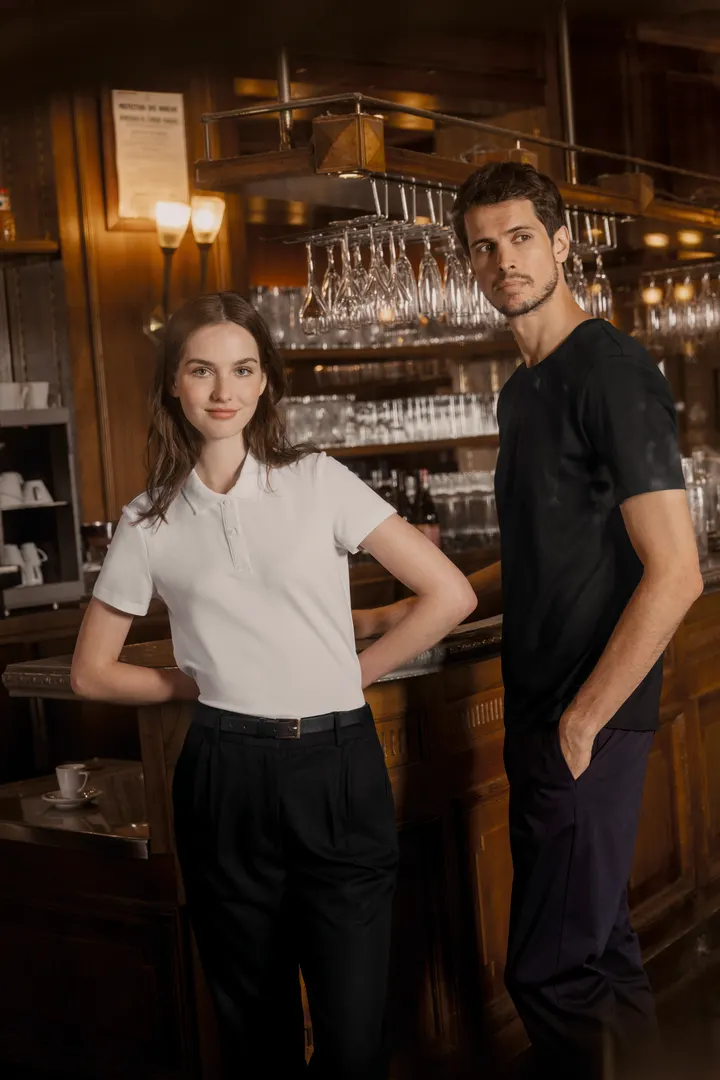 Supima® Herren-T-Shirt mit Rundhals ausschnitt und kurzen Ärmeln 12