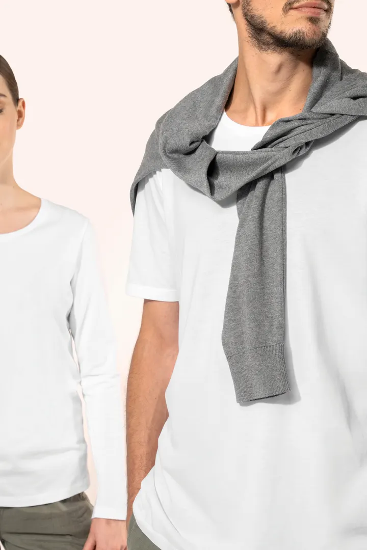 Supima® Damen-T-Shirt mit Rundhals ausschnitt und kurzen Ärmeln 12