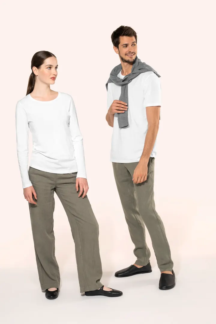 Supima® Damen-T-Shirt mit Rundhals ausschnitt und kurzen Ärmeln 18