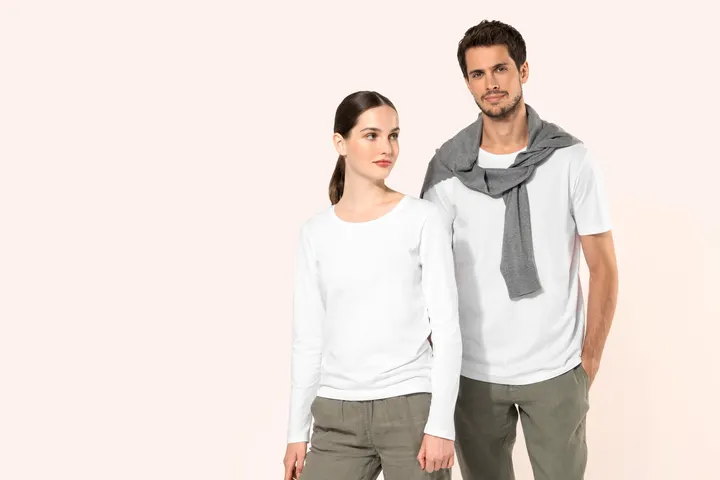 Supima® Damen-T-Shirt mit Rundhals ausschnitt und kurzen Ärmeln 20