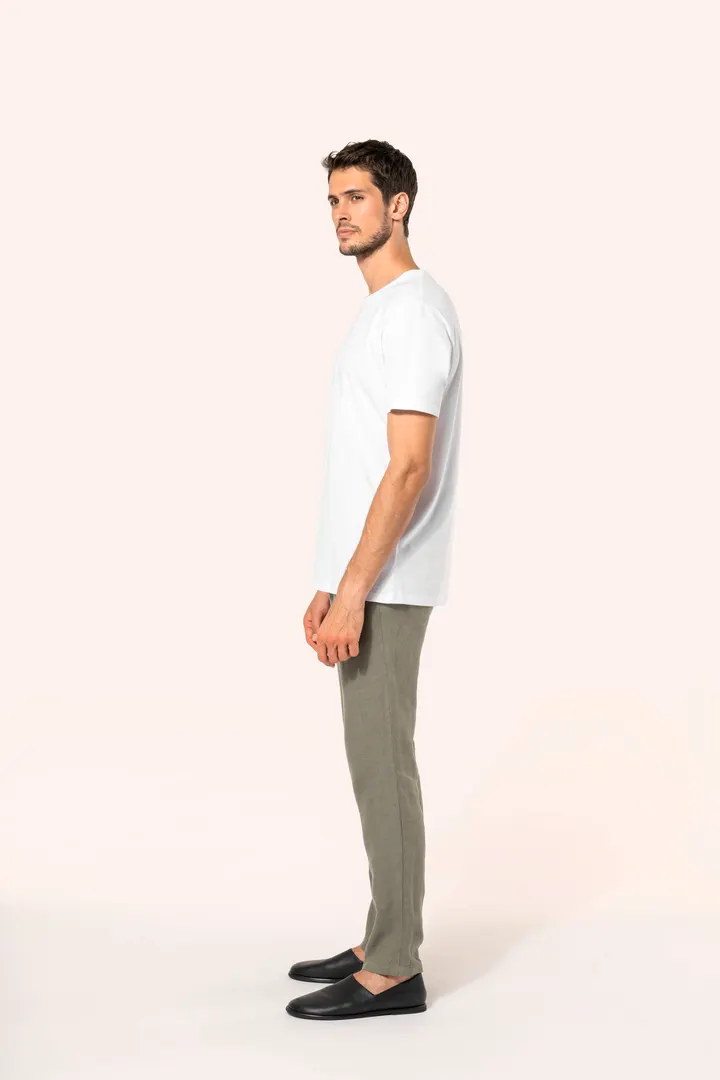 Supima® Herren-T-Shirt mit Rundhals ausschnitt und kurzen Ärmeln 3