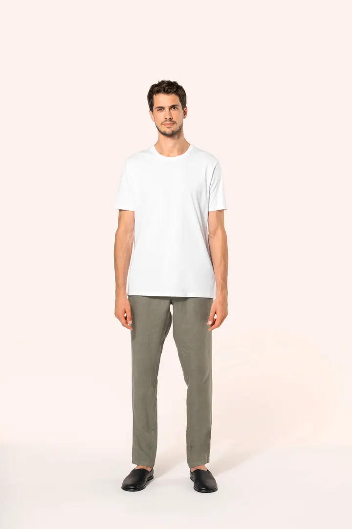Supima® Herren-T-Shirt mit Rundhals ausschnitt und kurzen Ärmeln 4