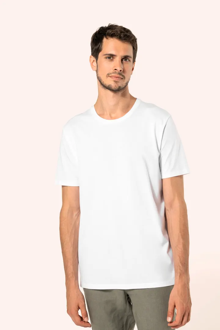 Supima® Herren-T-Shirt mit Rundhals ausschnitt und kurzen Ärmeln 8