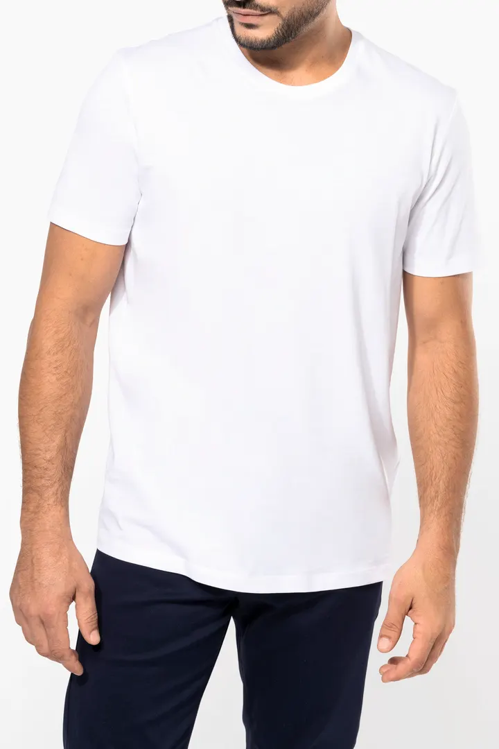 Supima® Herren-T-Shirt mit Rundhals ausschnitt und kurzen Ärmeln