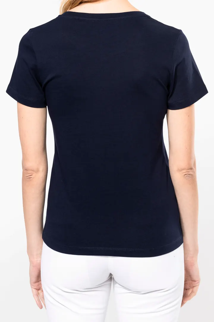 Supima® Damen-T-Shirt mit Rundhals ausschnitt und kurzen Ärmeln 2