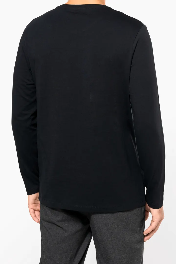 Supima® Herren-T-Shirt mit Rundhalsausschnitt und langen Ärmeln