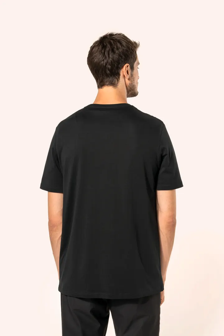 Supima® Herren-T-Shirt mit V-Ausschnitt und kurzen Ärmeln 5