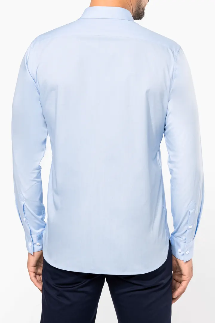 Chemise popeline manches longues homme 2