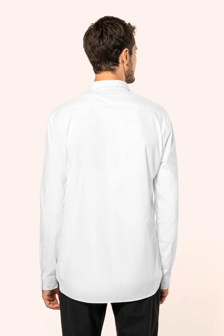 Chemise popeline manches longues homme 6