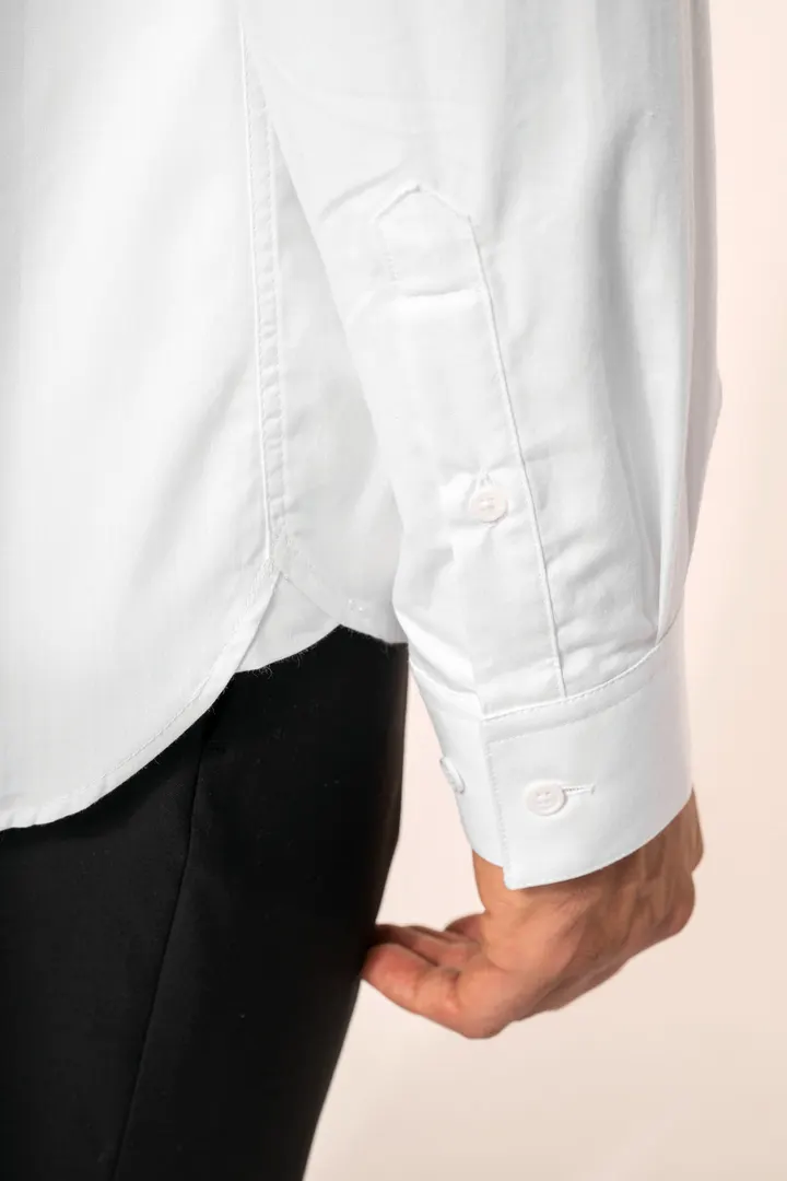 Chemise popeline manches longues homme 7