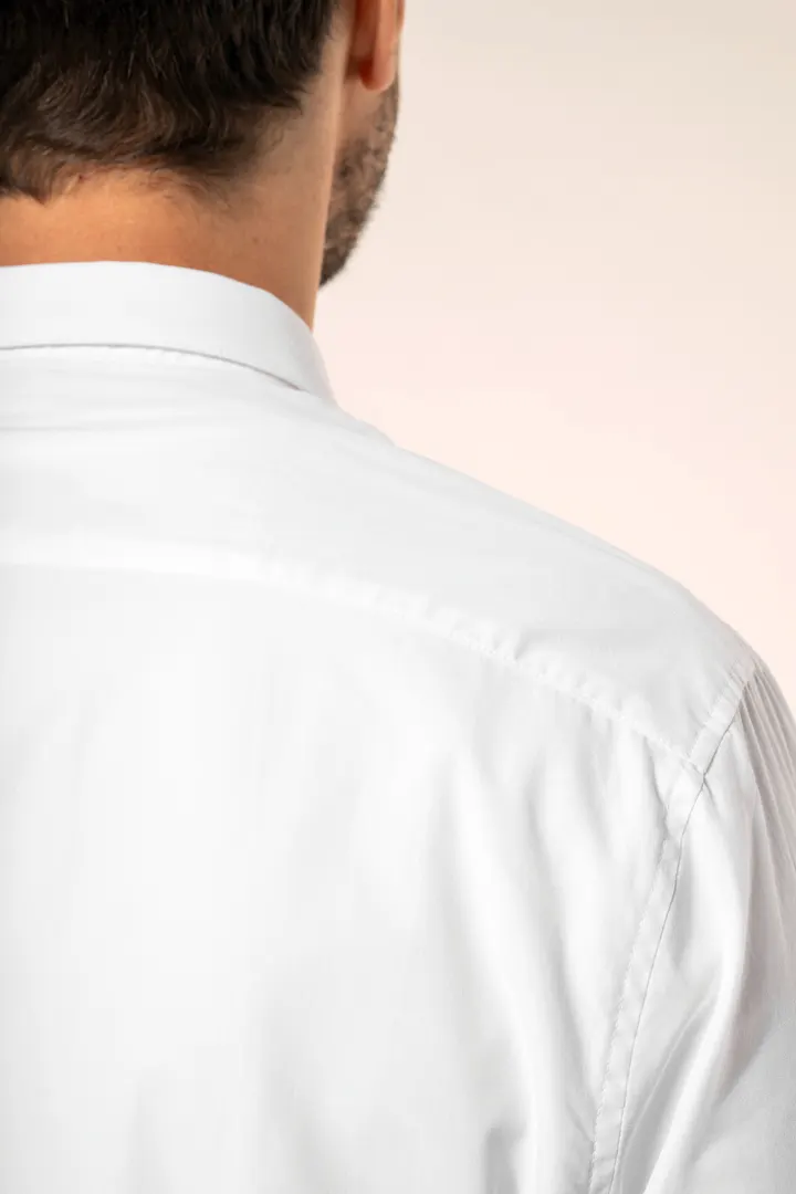 Chemise popeline manches longues homme 8