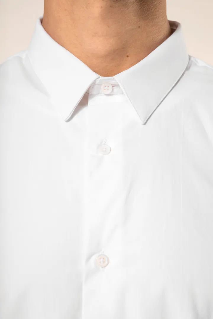 Chemise popeline manches longues homme 9
