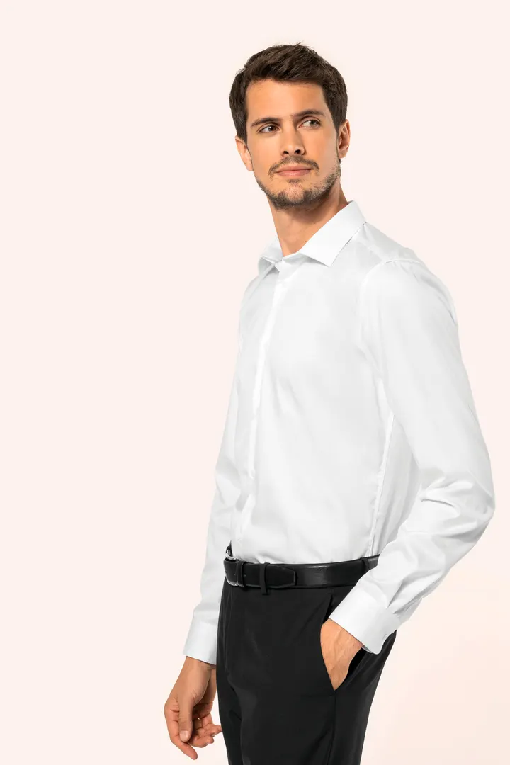 Chemise twill manches longues homme 4