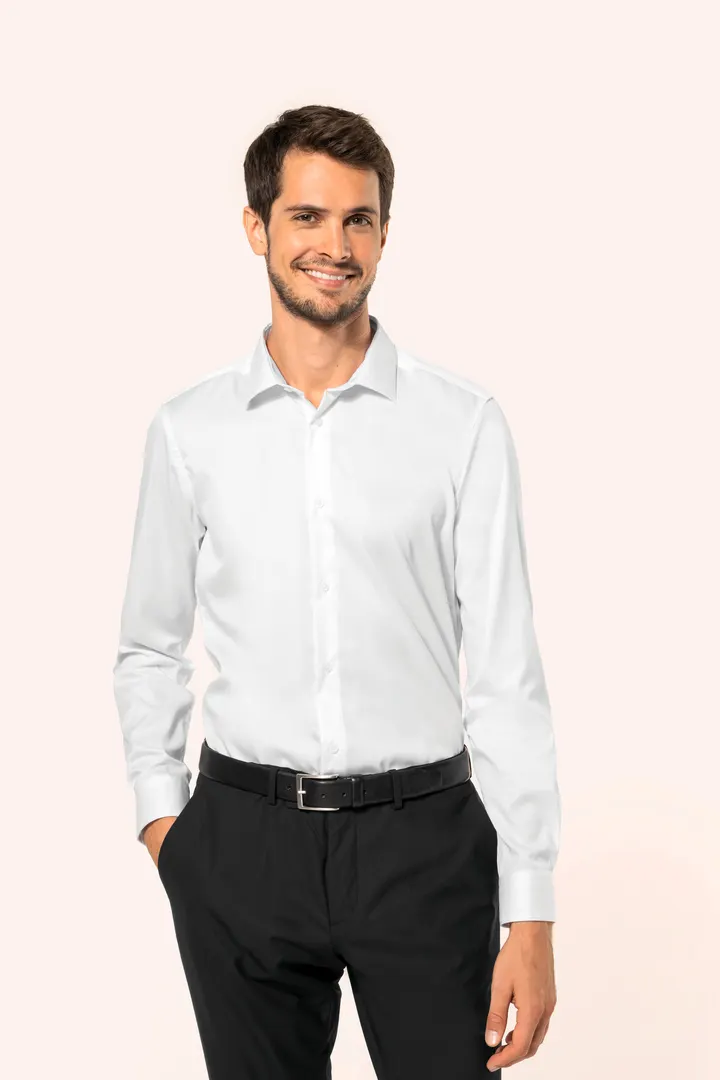 Chemise twill manches longues homme 6