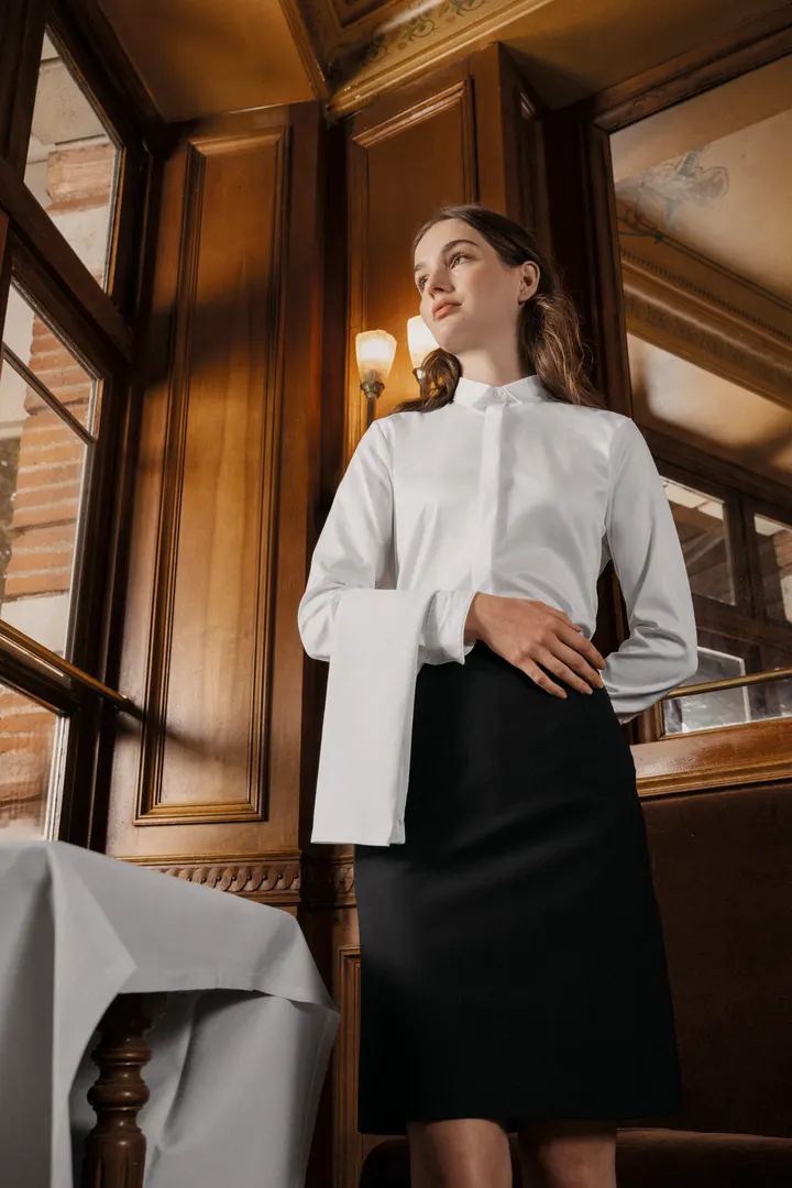 Chemise twill manches longues femme 11